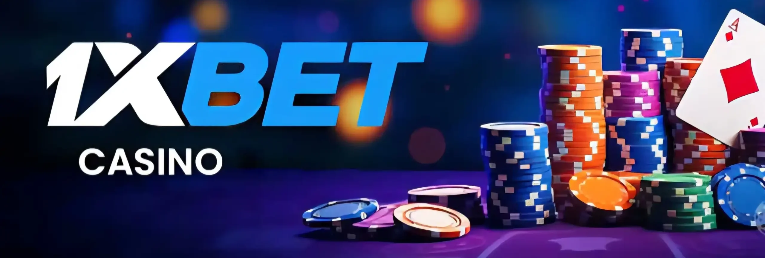 Онлайн казино 1xBet баннер со слотами и джекпотами на официальной странице кнопка играть и логотипы провайдеров